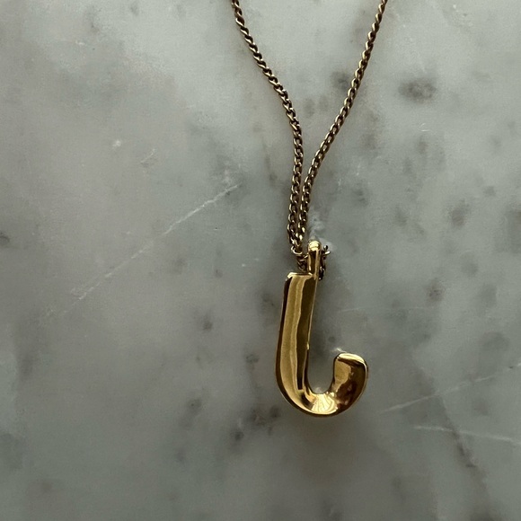 Jenny Bird Gold 'J' Pendant Necklace - Picture 3 of 5